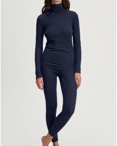 Blusa cuello alto Calida True Confidence Lana & Seda (Evening Blue)