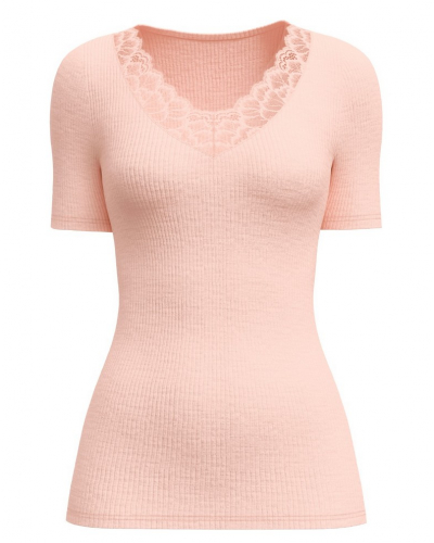 T-shirt Calida Wool & Silk Joy (Pearl Blush)