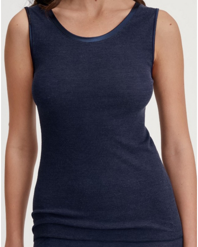 Débardeur Calida True Confidence Laine & Soie (Evening Blue)
