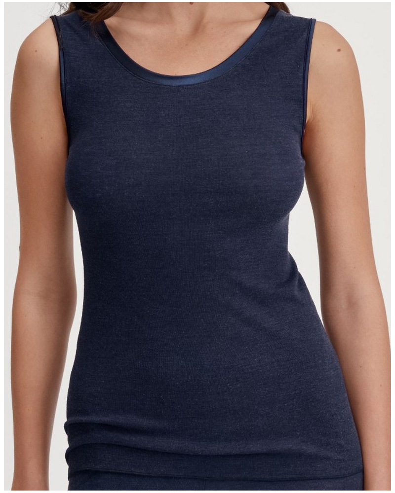 Débardeur Calida True Confidence Laine & Soie (Evening Blue)