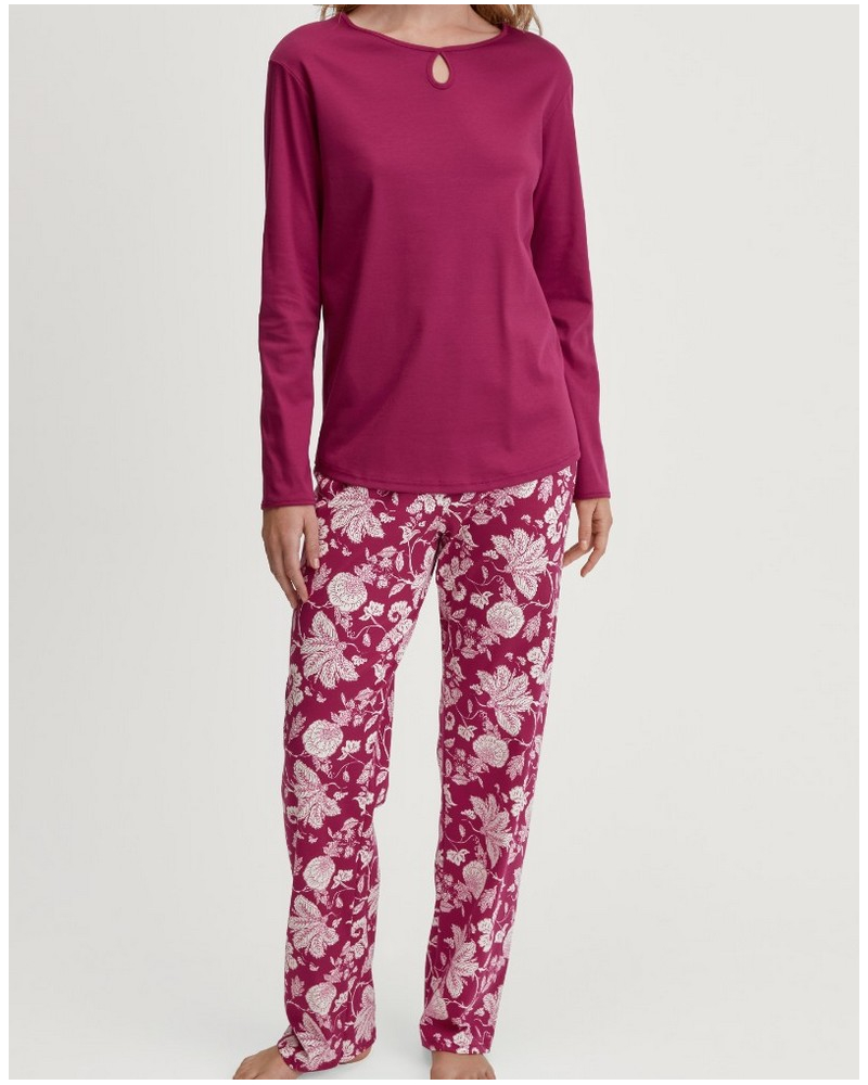 Pyjama long Calida Sweet Dreams 100% Coton (Dahlia Pink)