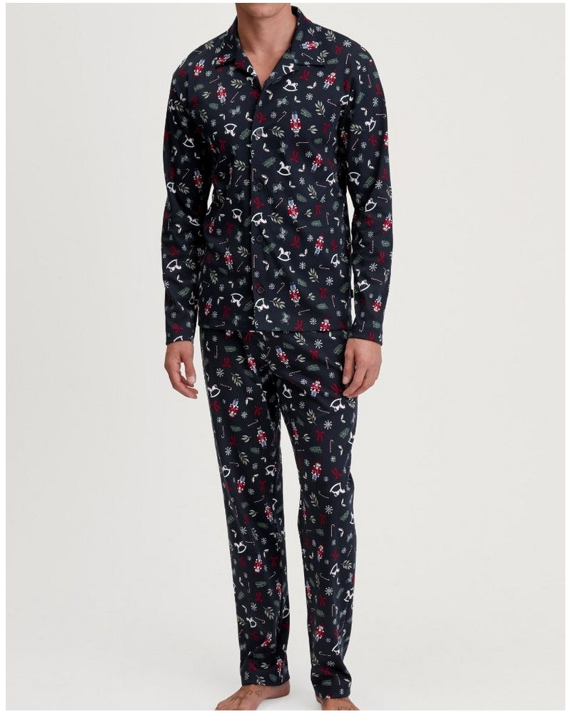 Pyjama Calida Family & Friends 100% coton (Saphir Blue)