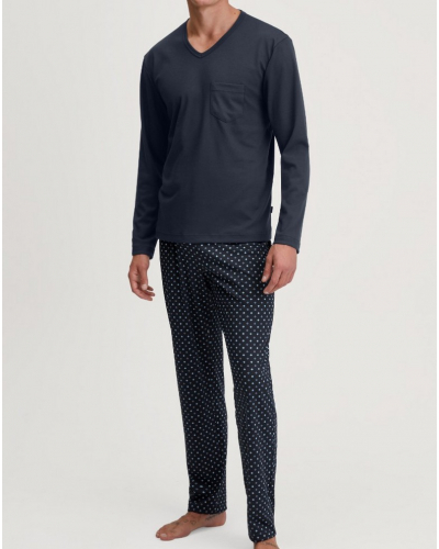 Pyjamas Calida Relax 100% cotton interlock (Saphir Blue)