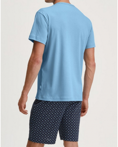 Pyjama short Calida Relax 100% cotton interlock (Glacier Lake)
