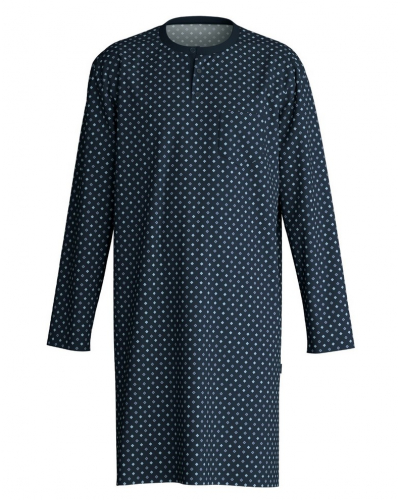 Camisone mangas largas Calida Relax Streamline 100% algodón interlock (Saphir Blue)