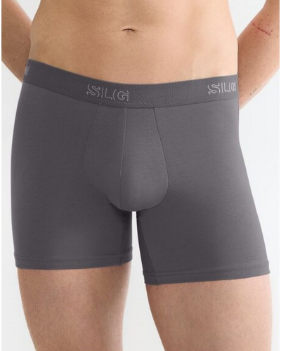 Set of 2 cotton long boxer shorts Sloggi SLG Base (Shiver)