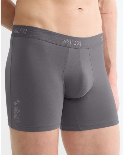 Set of 2 cotton long boxer shorts Sloggi SLG Base (Shiver)