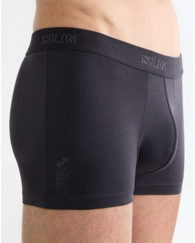 Set of 2 cotton boxer shorts Sloggi SLG Base (Charcoal)