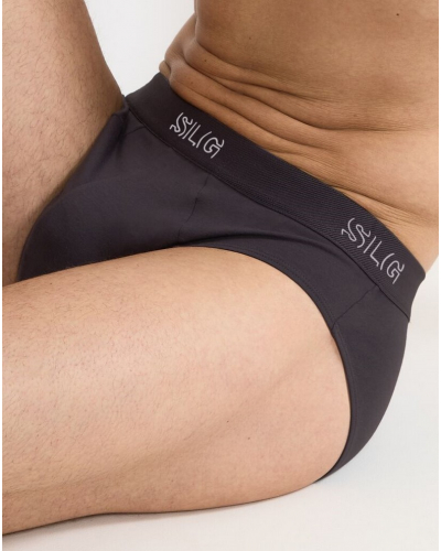 Set of 2 cotton briefs Sloggi SLG Base (Charcoal)