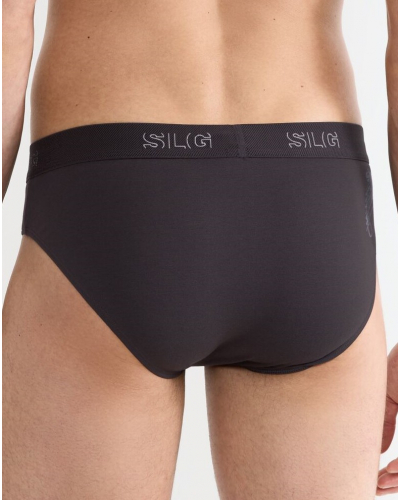 Lote de 2 calzoncillos de algodón Sloggi SLG Base (Charcoal)