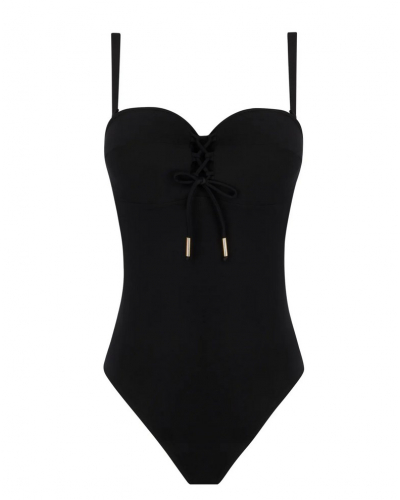 Maillot de bain une pièce bandeau coque Antigel La Glam Tonique (Noir)