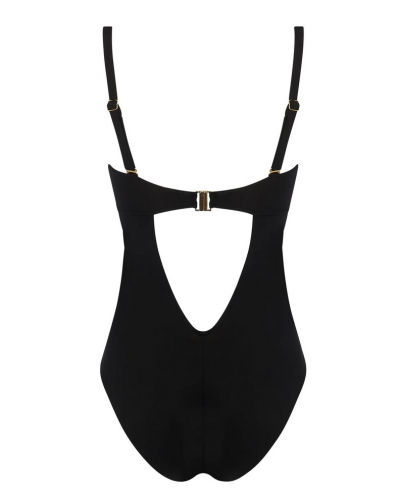 Traje de baño una pieza sin tirantes Antigel La Glam Tonique (Negro)