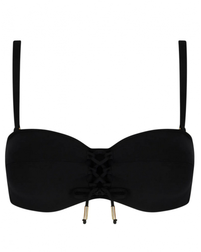 Sujetador de baño sin tirantes preformado copa profunda Antigel La Glam Tonique (Negro)