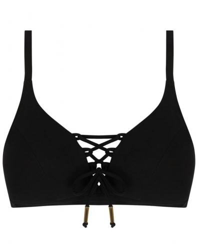 Padded triangle deep-cup bath bra Antigel La Glam Tonique (Black)