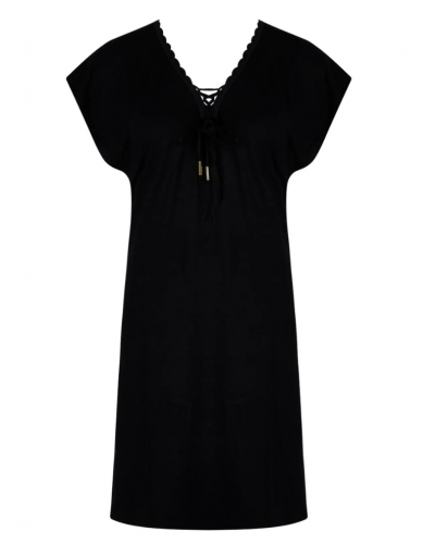 Tunique de plage Antigel La Modeuse (Noir)