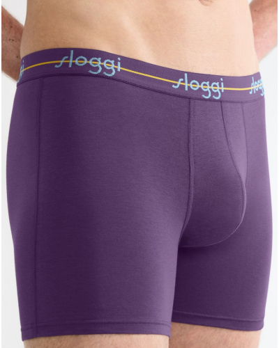 Lote de 2 boxers largos Sloggi for Men Start (Turquoise/Dark Comb)