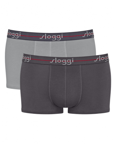 Lot de 2 boxers Sloggi for Men Start (Black Comb)