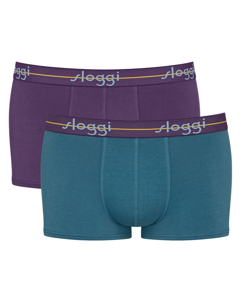 Lote de 2 boxers Sloggi for Men Start (Turquoise/Dark Comb)