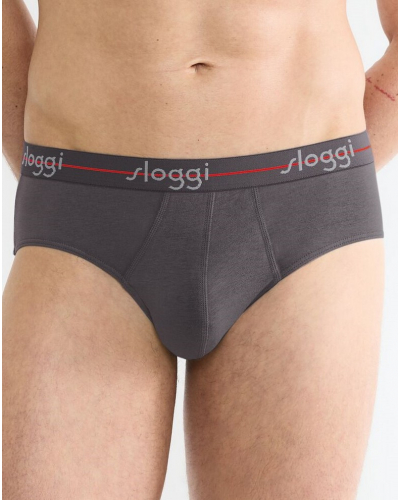 Set of 2 briefs midi Sloggi Men Start (Black Comb)