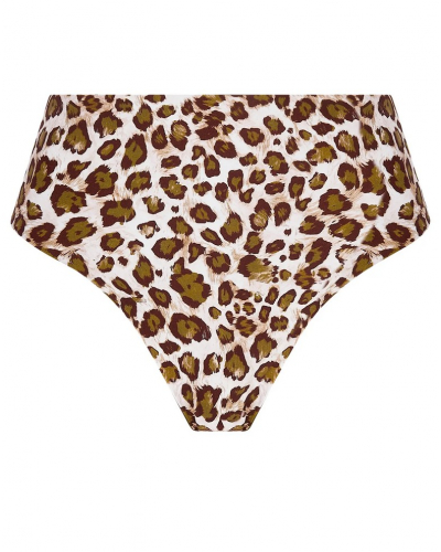 Reversible high-waisted bath brief Antigel La Panthère Mystère (Kaki Mystère)