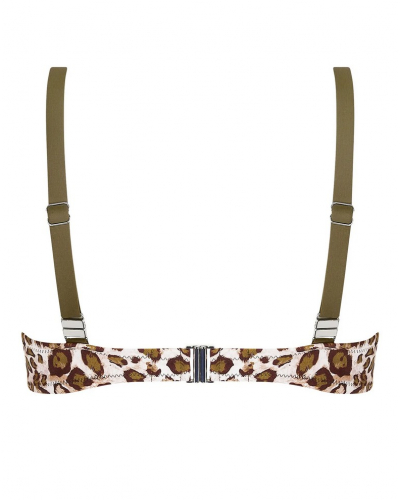 Demi deep-cup bath bra Antigel La Panthère Mystère (Kaki Mystère)