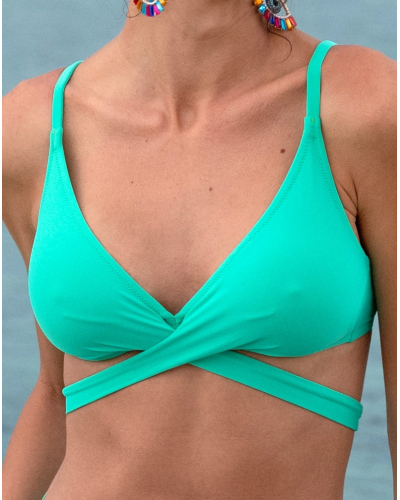 Triangle bath bra Antigel La Chiquissima (Mer Emeraude)