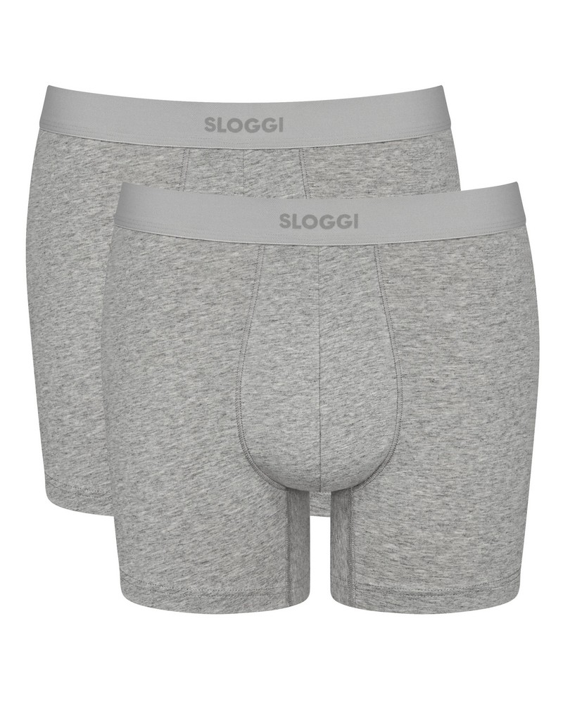 Lote de 2 boxers largos Sloggi for Men Ever Ease (Dark Grey Melange)