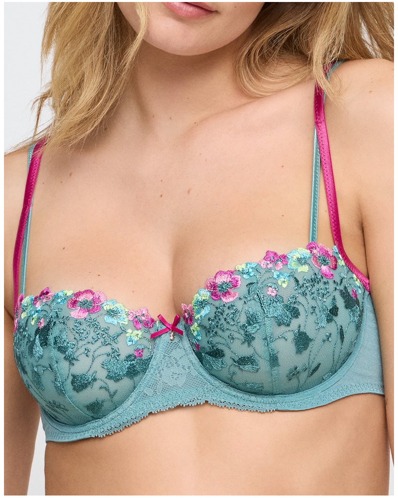 Soutien-gorge balconnet couture verticale Marie Jo Lizelot (Bali Green)