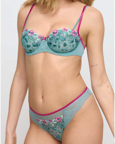 Soutien-gorge balconnet couture verticale Marie Jo Lizelot (Bali Green)
