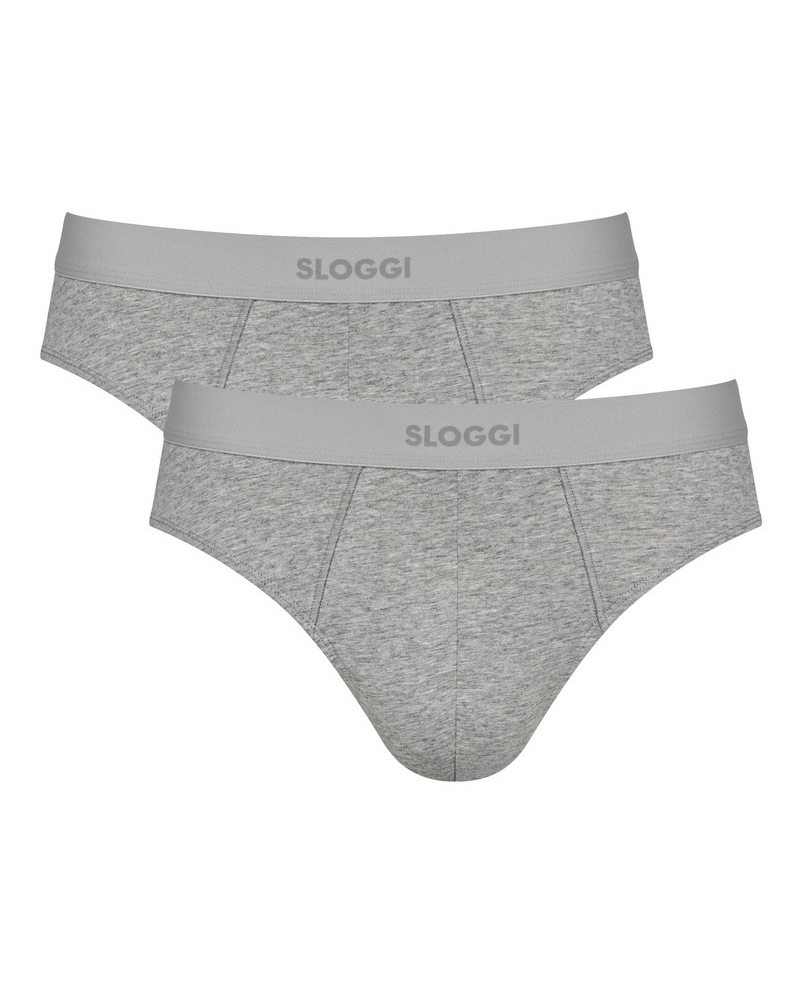 Lote de 2 calzoncillos Sloggi For Men Ever Ease (Dark Grey Melange)
