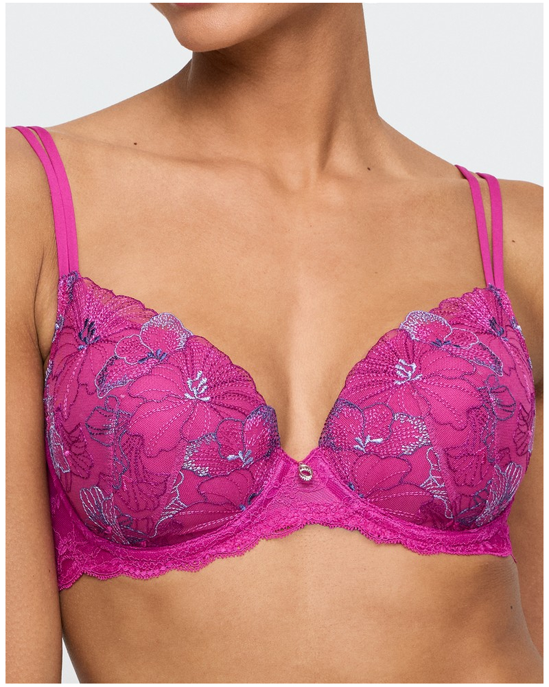 Soutien-gorge rembourré en forme de cœur Marie Jo Noemy (Fuchsia Fiesta)