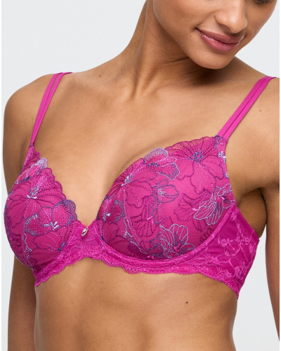 Soutien-gorge rembourré en forme de cœur Marie Jo Noemy (Fuchsia Fiesta)
