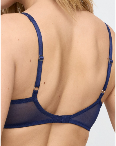 Sujetador balconnet con costuras verticales Marie Jo Musea (Sapphire Blue)