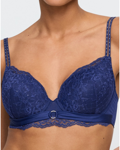 sujetador acolchado en forma de corazón Marie Jo Musea (Sapphire Blue)