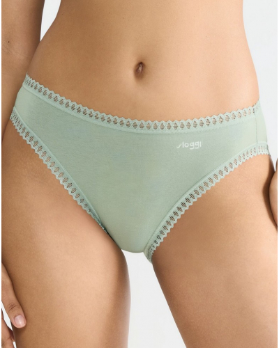 Calzoncillo escotado algodón Sloggi GO Crush (Lote de 3) (Multicolore)