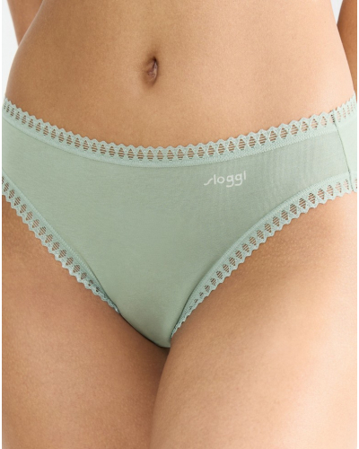 Calzoncillo escotado algodón Sloggi GO Crush (Lote de 3) (Multicolore)