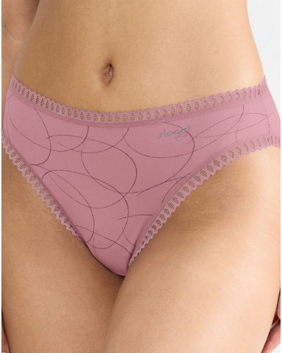 Slip échancré coton Sloggi GO Crush (Lot de 3) (Multicolore)