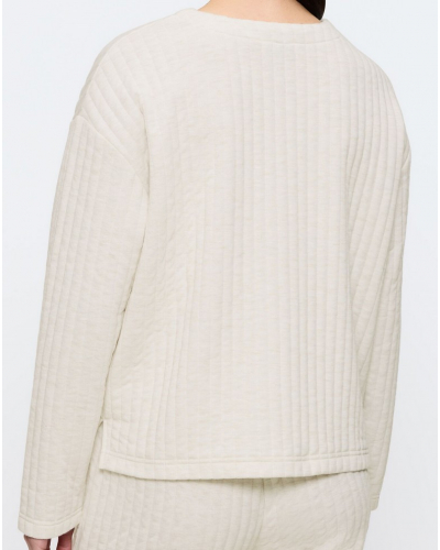 Sweat-shirt matelassé Triumph Nuit (Light Grey)