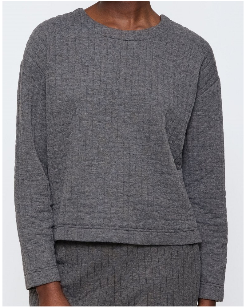 Sweat-shirt matelassé Triumph Nuit (Dark Grey)