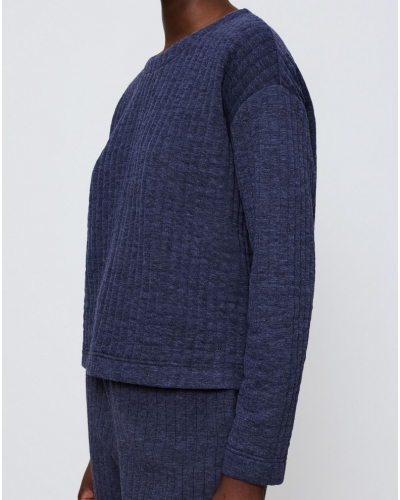 Sweat-shirt matelassé Triumph Nuit (Blue Dark)