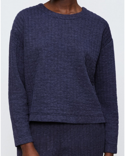Quilted sweatshirt Triumph Nuit (Blue Dark)