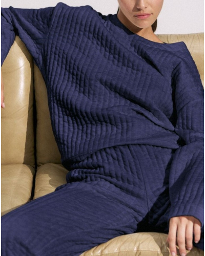 Sweat-shirt matelassé Triumph Nuit (Blue Dark)