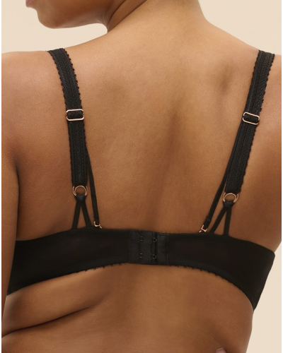 Underwired plunging Bra Simone Pérèle Précieuse (Black)