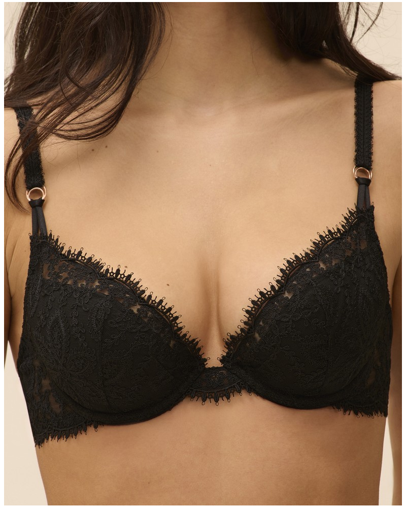 Soutien-gorge push-up Simone Pérèle Précieuse (Noir)