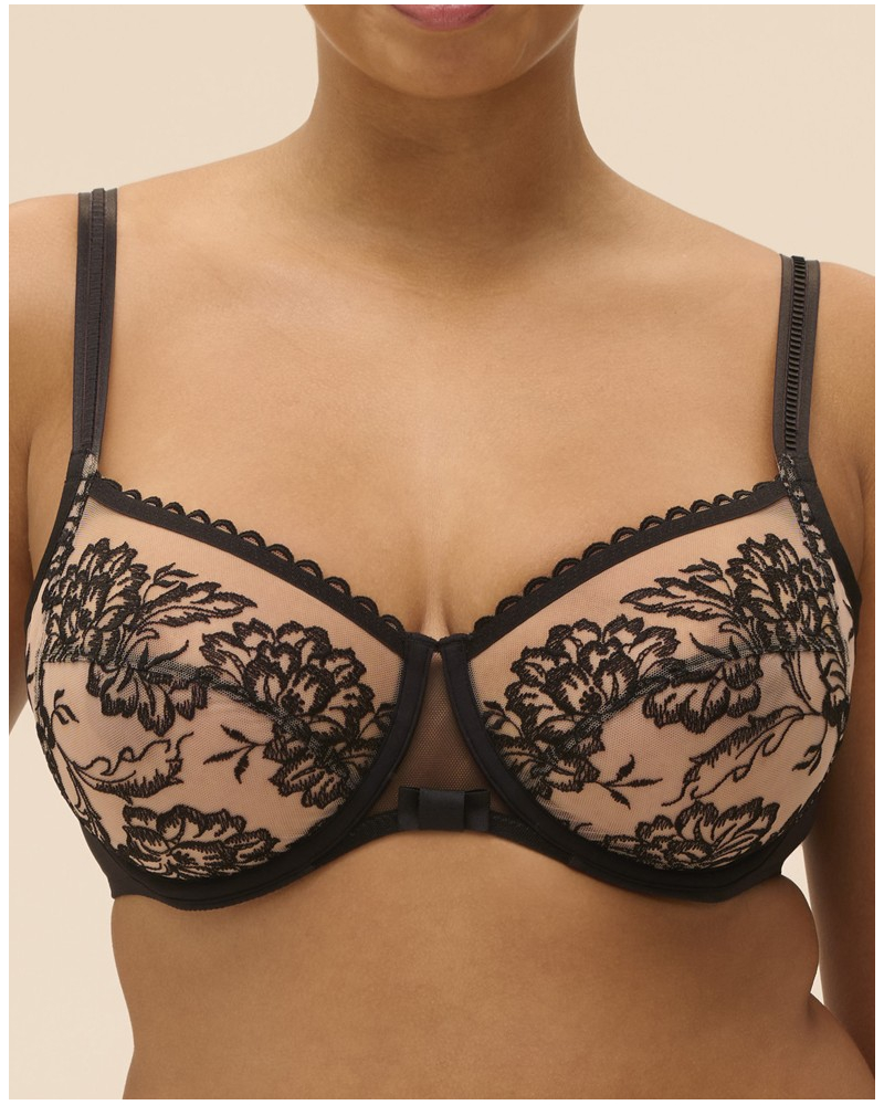 Soutien-gorge armature décolleté carré Simone Pérèle Romance (Light tatoo)