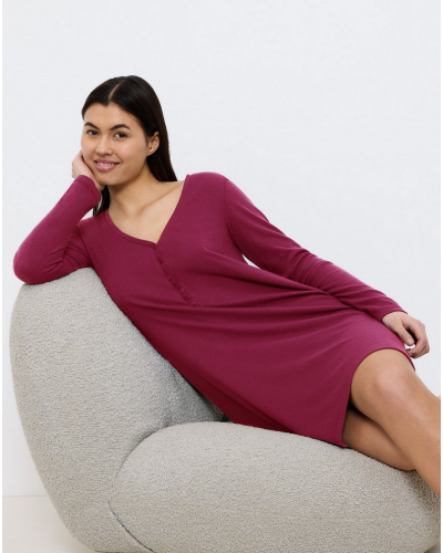 Camisón de manga larga Triumph Nuit (Sweet Marsala)