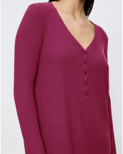 Chemise de nuit manches longues Triumph Nuit (Sweet Marsala)