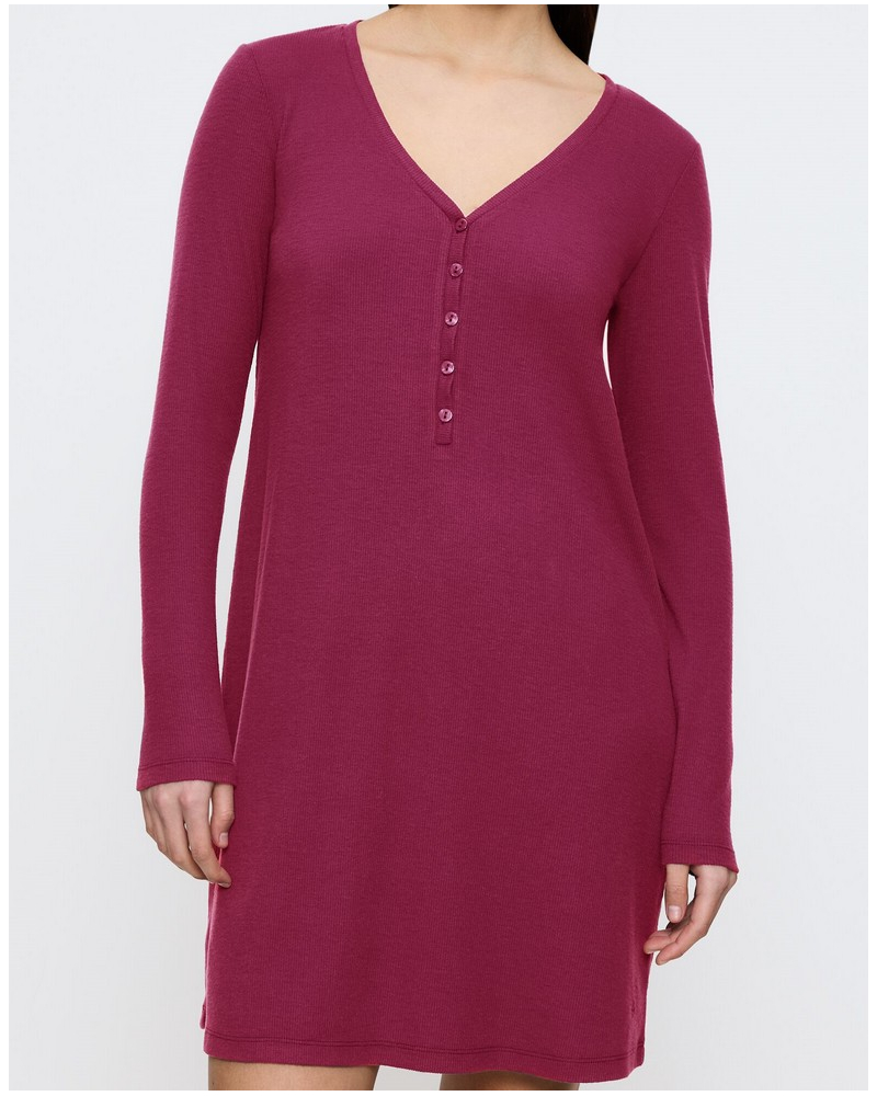 Chemise de nuit manches longues Triumph Nuit (Sweet Marsala)