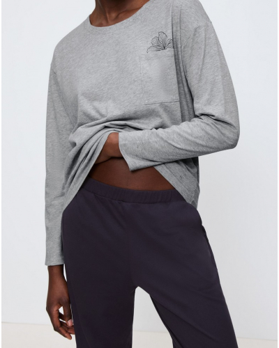 Pijama 100% algodón Nuit Triumph (Dark Grey)