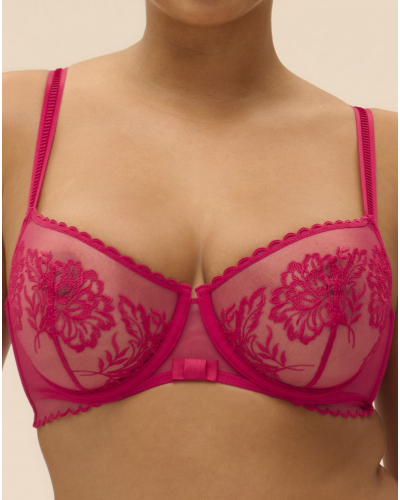 Sujetador corbeille Simone Pérèle Romance (Cranberry)